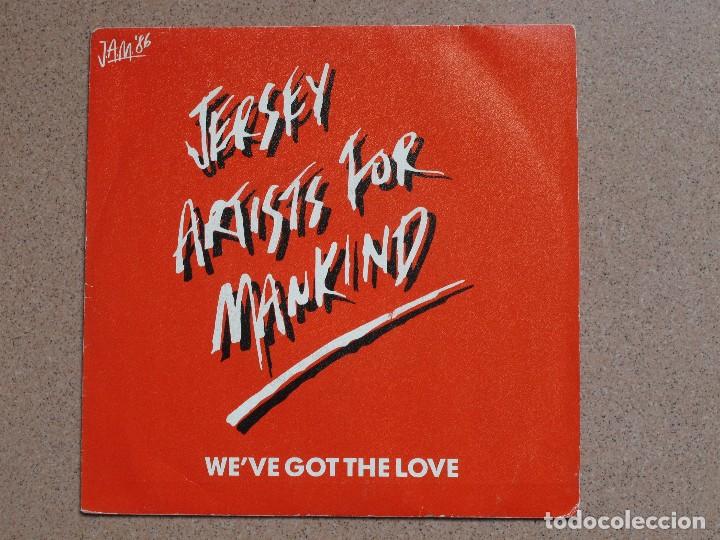 Discos de vinil: JERSEY ARTISTS FOR MANKIND - WE'VE GOT THE LOVE - DISCO PROMOCIONAL