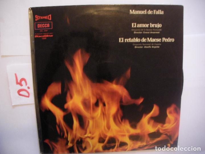 Discos de vinilo: ANTIGUO LP - MANUEL DE FALLA - ENVIO INCLUIDO A ESPA&Ntilde;A - Foto 1