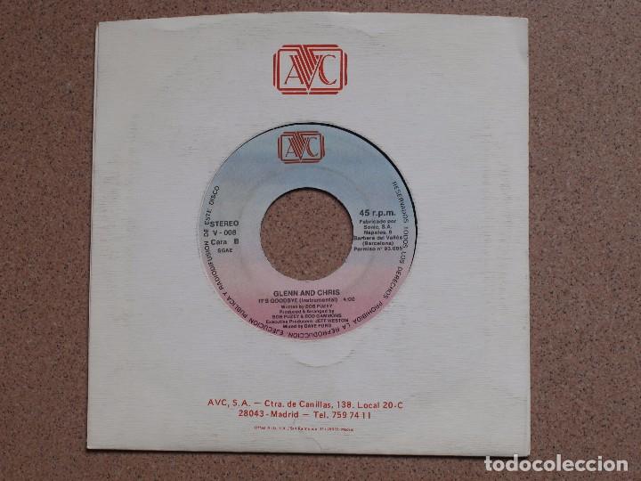 Discos de vinilo: GLENN AND CHRIS - ITS GOODBYE (INSTRUMENTAL) - Foto 1