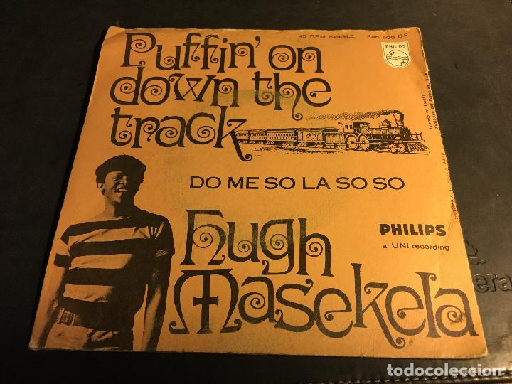 Discos de vinilo: HUGH MASEKELA (PUFFIN' ON DOWN THE TRACK) SINGLE ESPA&Ntilde;A 1968 (EPI5)