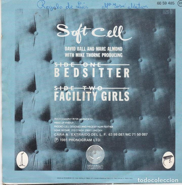 Discos de vinilo: SINGLE THE FABULOUS SOFT CELL. VINILO COMPROBADO Y BIEN. CAR&Aacute;TULA NORMAL - Foto 2
