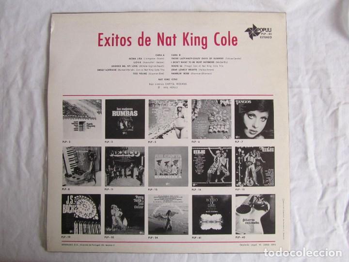 Discos de vinilo: &Eacute;xitos de Nat King Cole 1974 Ed. Espa&ntilde;ola - Foto 2