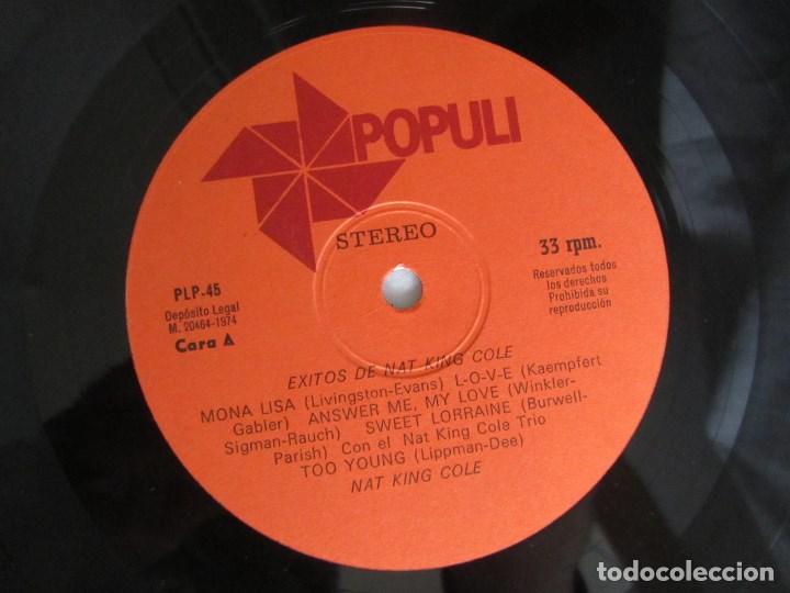 Discos de vinilo: &Eacute;xitos de Nat King Cole 1974 Ed. Espa&ntilde;ola - Foto 4