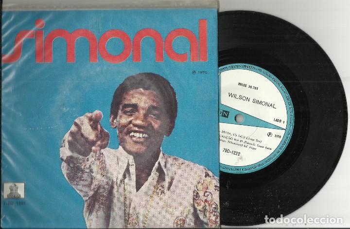 Disques de vinyle: Simonal ep Brasil eu fico / cancao n&ordm; 21 / resposta / que cada um cumpra o seu dever .brasil 1970