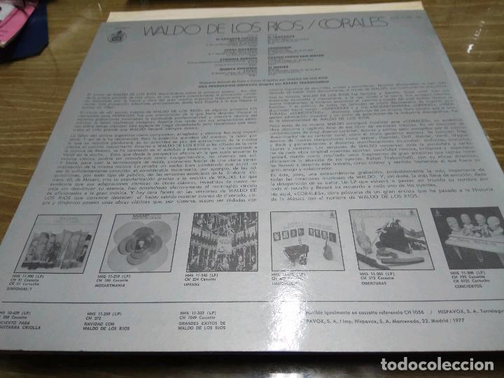 Discos de vinilo: LP WALDO DE LOS RIOS - CORALES - Foto 3