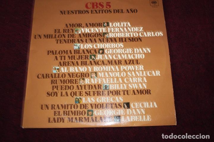 Discos de vinilo: CBS 5 FUNDA-Nuestros Exitos del A&ntilde;o-1975 - Foto 1