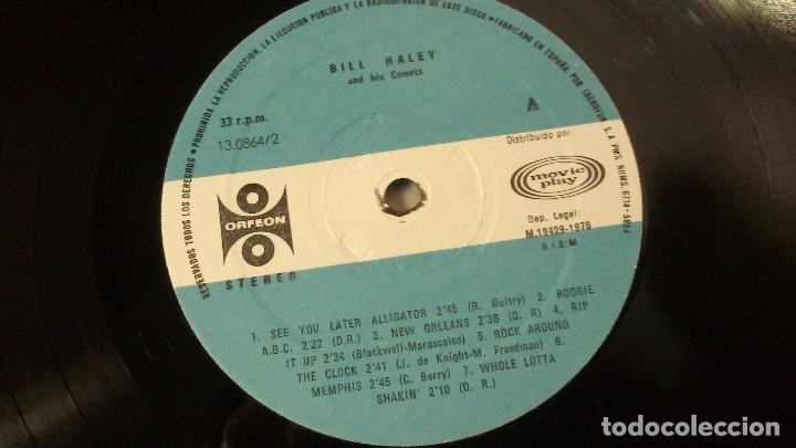 Discos de vinilo: LO MEJOR DE BILL HALEY AND HIS COMETS - 1978 - LP - Foto 2