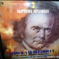 Discos de vinilo: DISCO DE VINILO. SEPTIMA SINFONIA. LUDWIG BEETHOVEN, THE LONDON SYMPHINY ORCHESTA. EDICION COMPLETA