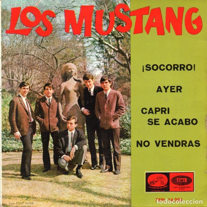 Discos de vinilo: LOS MUSTANG - SOCORRO - BUEN ESTADO - EP - Foto 1