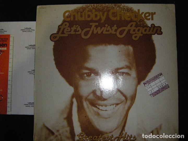 Discos de vinilo: chubby checker. let&acute;s twist again. lp 1984 - Foto 1