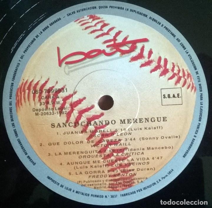 Discos de vinilo: VVAA. Sancochando Merengue. Bat, Spain 1992 LP - Foto 3
