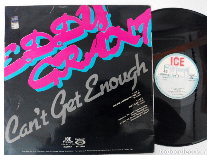 Discos de vinilo: Edy Grant, Cant Get Enough 1981 - Foto 2