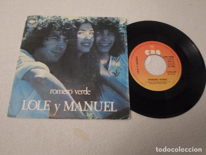 Discos de vinilo: LOLE Y MANUEL - ROMERO VERDE - Foto 1