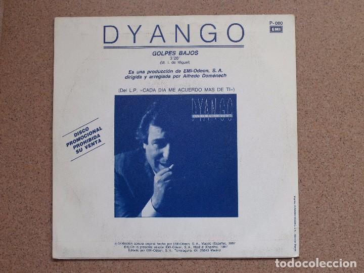 Discos de vinilo: DYANGO - GOLPES BAJOS - DISCO PROMOCIONAL - Foto 2