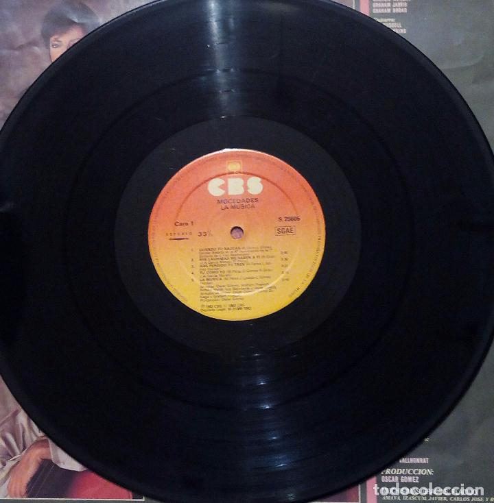 Discos de vinilo: LP MOCEDADES - LA M&Uacute;SICA - CBS 1983. - Foto 4