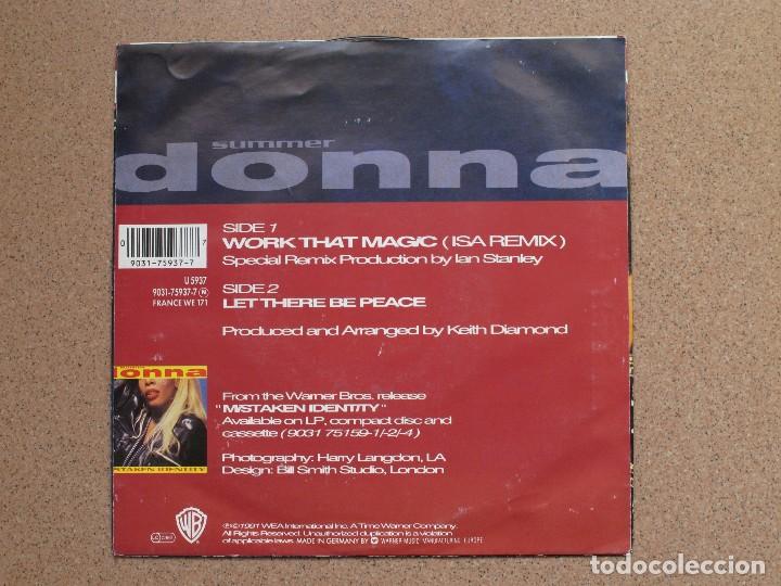 Discos de vinilo: DONNA SUMMER - WORK THAT MAGIC + LET THERE BE PEACE - Foto 2