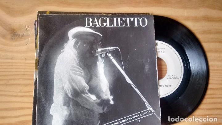 Disques de vinyle: SINGLE (VINILO)-PROMOCION- DE BAGLIETTO A&Ntilde;OS  80