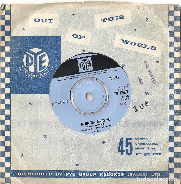 Discos de vinilo: STATUS QUO: DOWN THE DUSTPIPE / FACE WITHOUT A SOUL - Foto 1
