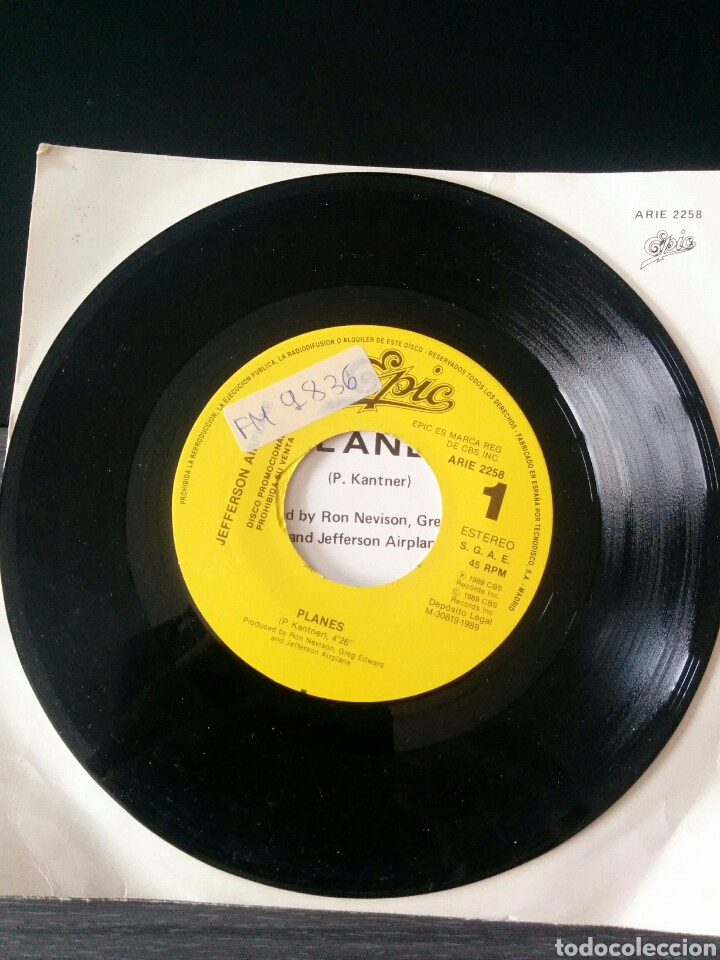 Discos de vinilo: Jefferson airplane planes single - Foto 3
