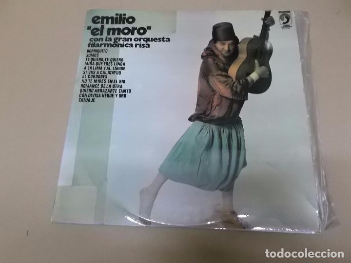 Discos de vinilo: EMILIO EL MORO (LP) CON LA GRAN ORQUESTA FILARMONICA RISA A&Ntilde;O 1972 - Foto 1