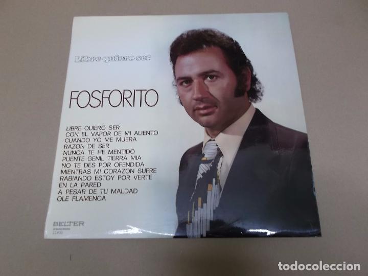 Discos de vinilo: FOSFORITO (LP) LIBRE QUIERO SER A&Ntilde;O 1974 - Foto 1