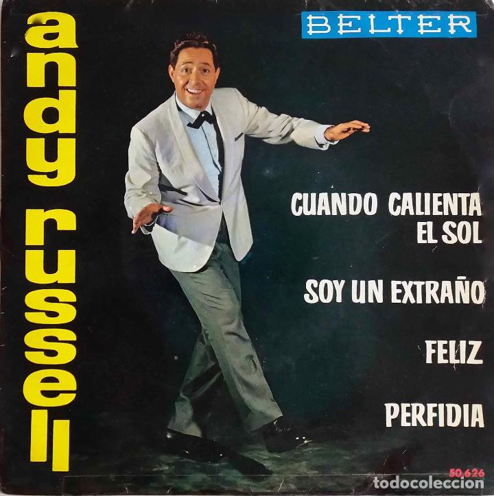 Discos de vinilo: ANDY RUSSELL. CUANDO CALIENTA EL SOL. EP ESPA&Ntilde;A - Foto 1