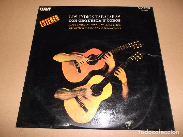 Discos de vinilo: LOS INDIOS TABAJARAS (LP) CON ORQUESTA Y COROS A&Ntilde;O 1970 - Foto 1