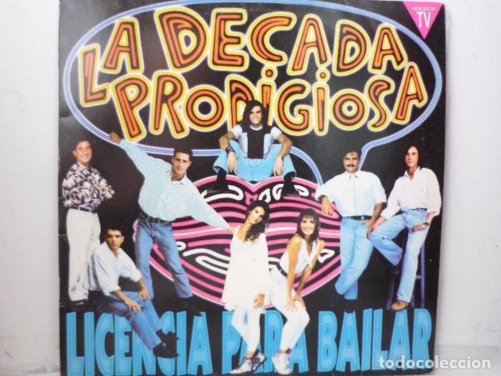 Discos de vinilo: LP LA DECADA PRODIJIOSA.LICENCIA PARA BAILAR. - Foto 1