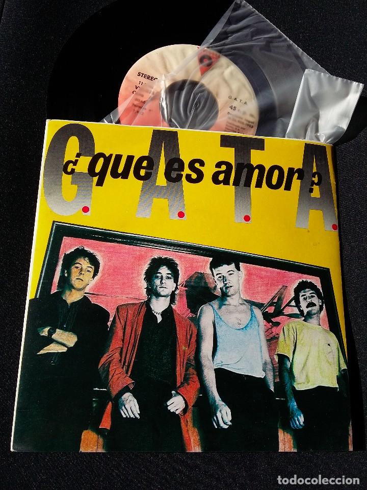 Discos de vinilo: G.A.T.A. (SN) QUE ES AMOR? A&Ntilde;O 1985 - Foto 1