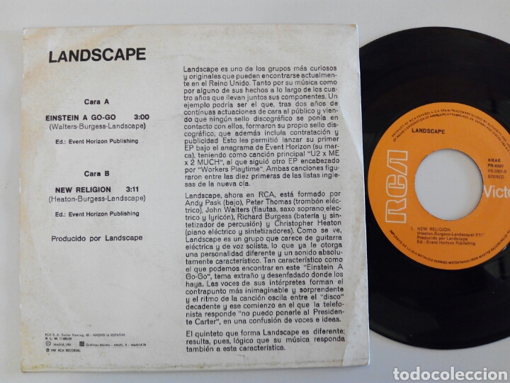 Discos de vinilo: Landscape, Einstein a go-go 1981 - Foto 2