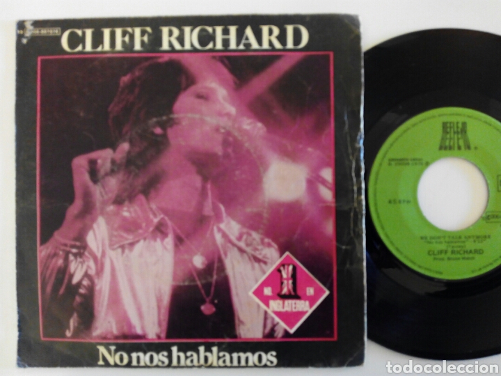 Discos de vinilo: Cliff Richard, We dont talk anymore 1979 - Foto 1