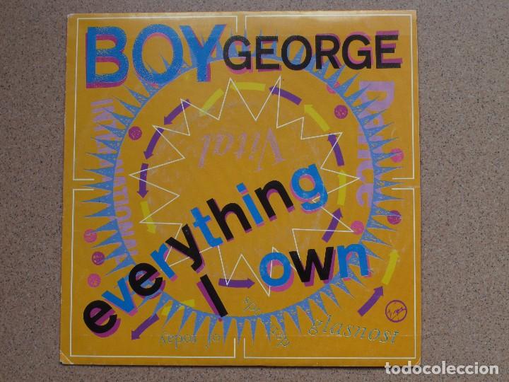 Discos de vinilo: BOY GEORGE - EVERYTHING I OWN + USE ME - Foto 1