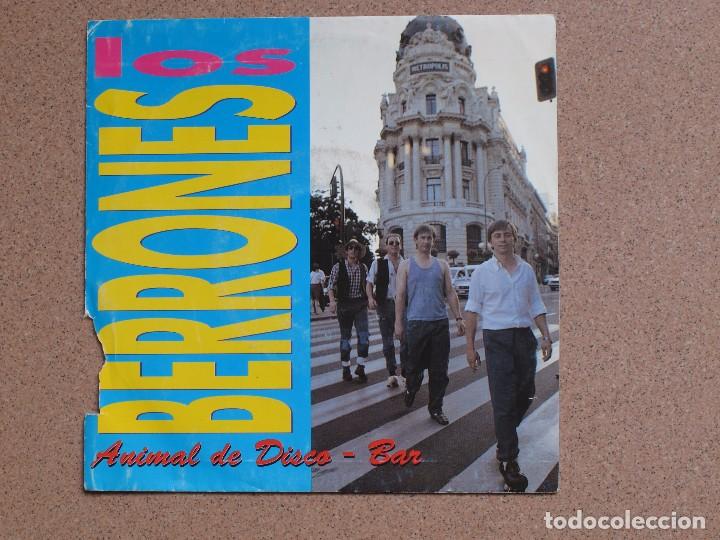 Discos de vinilo: LOS BERRONES - ANIMAL DE DISCO-BAR - DISCO PROMOCIONAL - Foto 1