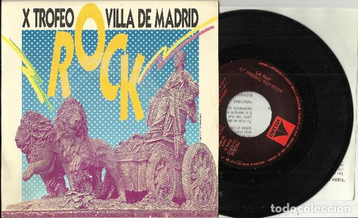 Disques de vinyle: LA RAF SINGLE PROMOCIONAL FUERA DE ONDA 2&ordm; PREMIO POP-ROCK X TROFEO VILLA DE MADRID.1988