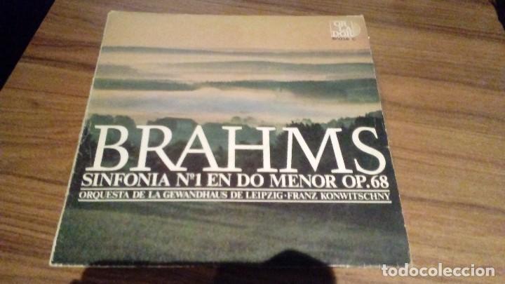 Discos de vinilo: Brahms - Sinfonia N&ordm;1 en do menor, op.68 - Foto 1