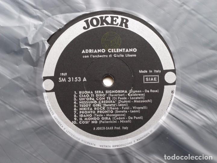 Discos de vinilo: ADRIANO CELENTANO (CON LORCHESTRA DI GIULIO LIBANO) - 20 SUCCESSI - LP - Foto 3