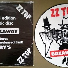 Discos de vinilo: ZZ TOP: BREAKAWAY, MAXISINGLE LTD PICTURE DISC RCA 74321 20677-1. UK, 1994. M/M. UNPLAYED.. Lote 77157585