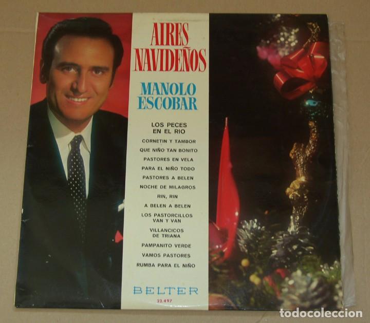 Discos de vinilo: MANOLO ESCOBAR - AIRES NAVIDE&Ntilde;OS - BELTER 1970 - Foto 1