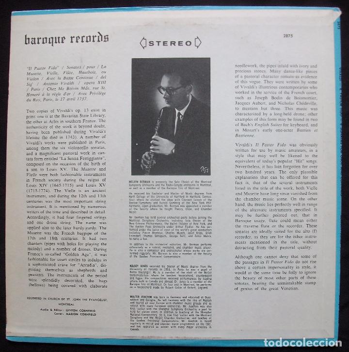 Discos de vinilo: Vivaldi - Il Pastor Fido - Raro LP - Foto 2