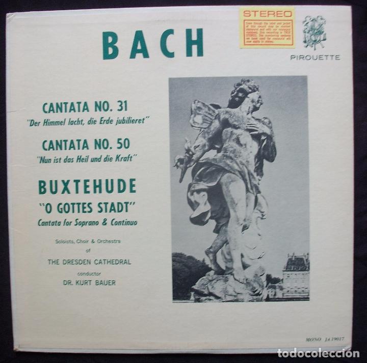 Discos de vinilo: Bach Cantatas / Buxtehude - raro LP - Foto 1