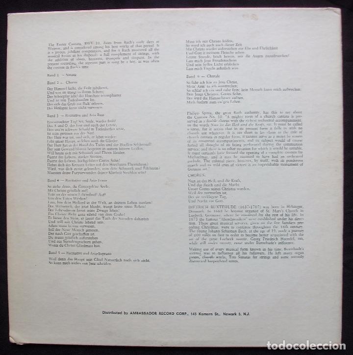 Discos de vinilo: Bach Cantatas / Buxtehude - raro LP - Foto 2