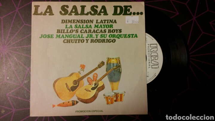 Disques de vinyle: LA SALSA DE...DIMENSI&Oacute;N LATINA,LA SALSA MAYOR,BRILLOS CARACAS+3. PROMOCIONAL RCA