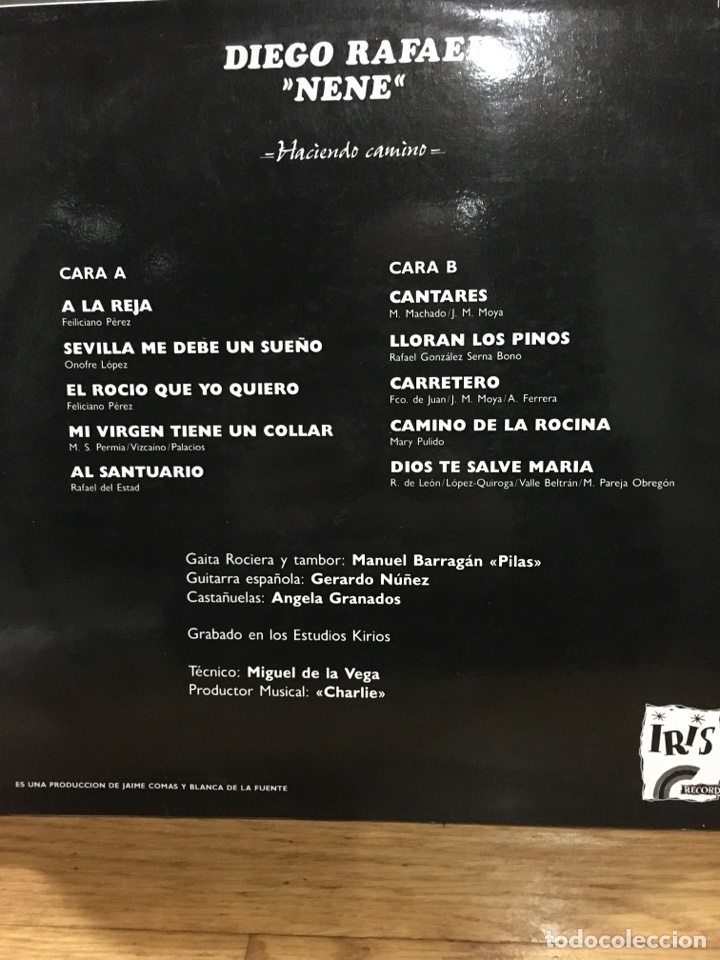 Discos de vinilo: DIEGO RAFAEL NENE-HACIENDO CAMINO-1989 - Foto 2