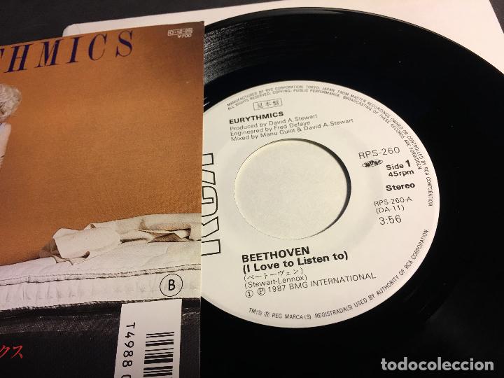 Discos de vinilo: EURYTHMICS (BEETHOVEN /HEAVEN) SINGLE JAPAN PROMO (EPI6) - Foto 2