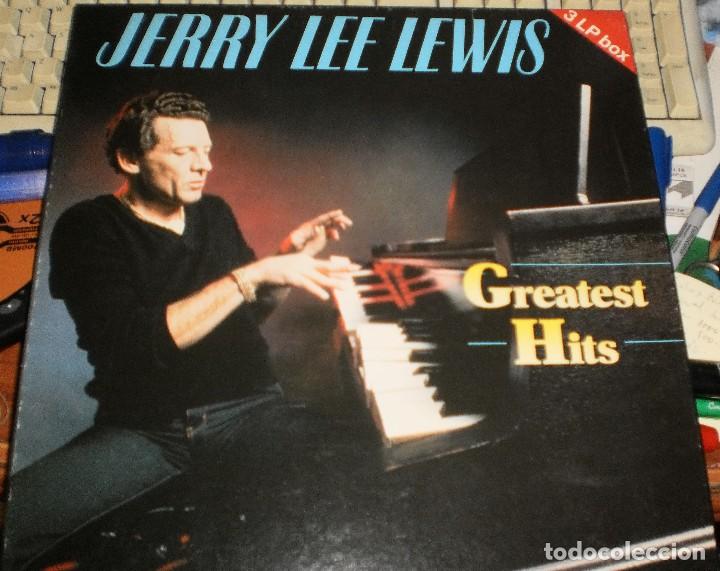 Discos de vinilo: Jerry Lee Lewis -3 LP Box - Greatest Hits.1987 - Foto 1