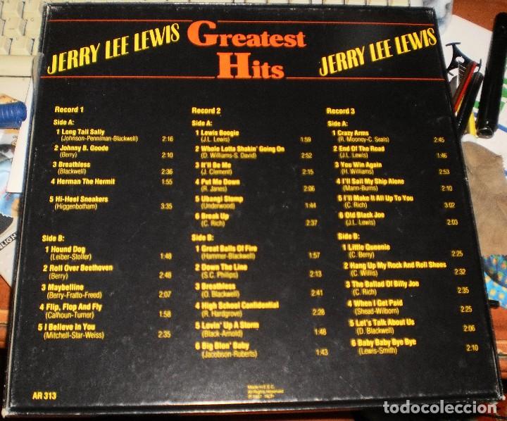 Discos de vinilo: Jerry Lee Lewis -3 LP Box - Greatest Hits.1987 - Foto 2