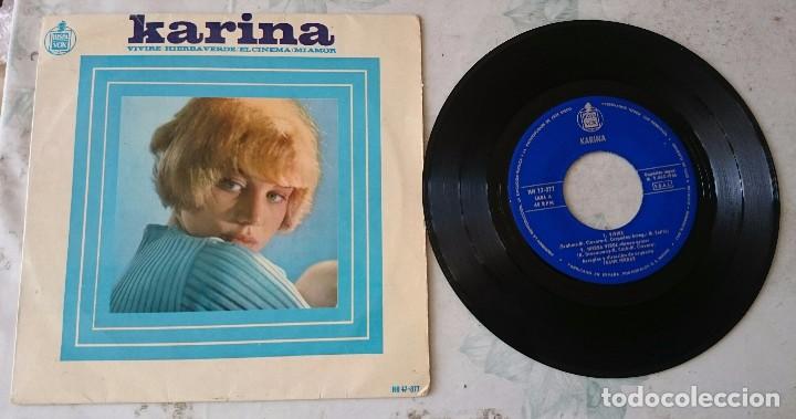 Discos de vinilo: Karina: Vivir&eacute; + 3 (HISPAVOX 1966) - Foto 1