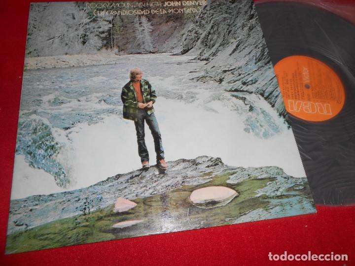 Discos de vinilo: ROCKY MOUNTAIN HIGH JOHN DENVER LA GRANDIOSIDAD DE LA MONTA&ntilde;A LP 1973 RCA GATEFOLD SPAIN