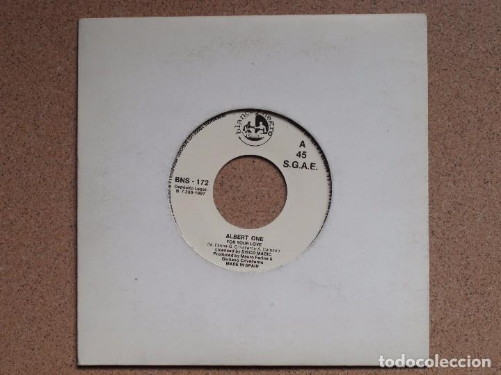 Discos de vinilo: ALBERT ONE - FOR YOUR LOVE + SECRETS - PROMO - Foto 1