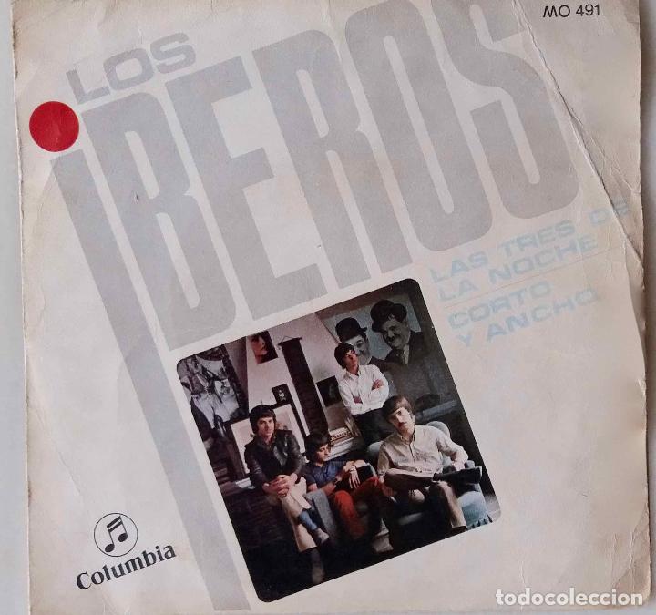 Discos de vinilo: LOS &Iacute;BEROS, LAS TRES DE LA NOCHE. SINGLE ESPA&Ntilde;A - Foto 1